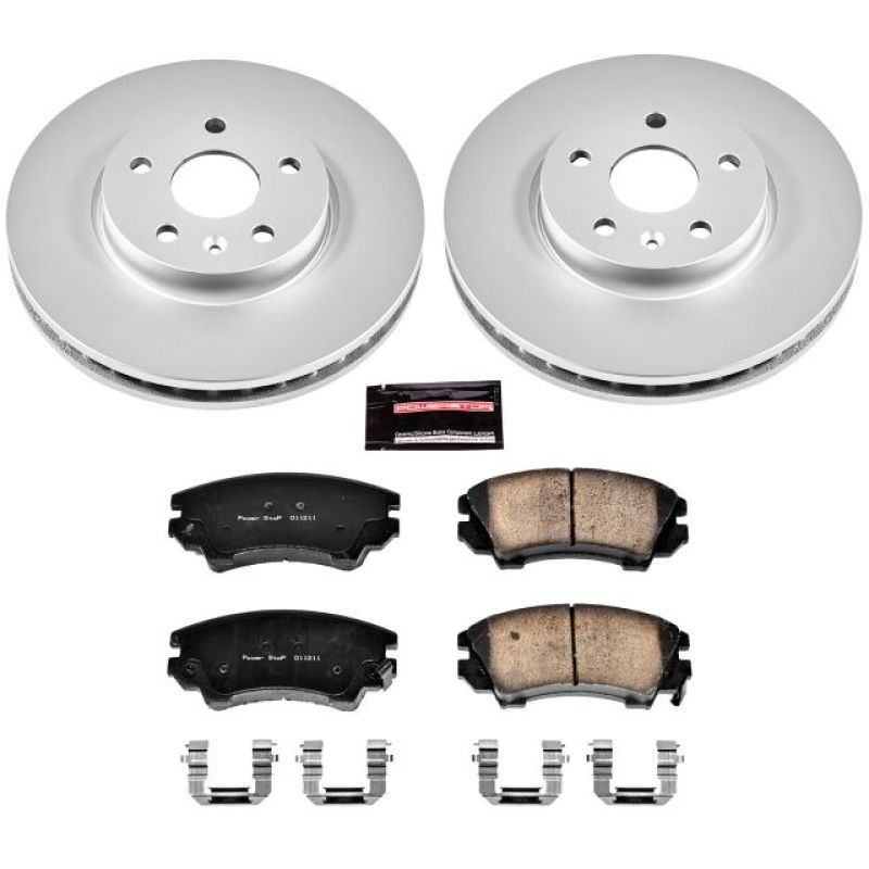 PowerStop 2017 Buick Regal Front Z17 Evolution Geomet Coated Brake Kit