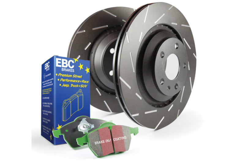 EBC Stage 2 Kits Greentuff 2000 and USR Rotors - 2006-2013 Audi A3 Base