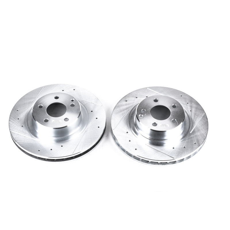 PowerStop 99-03 Mercedes-Benz CL500 Front Evolution Drilled & Slotted Rotors - Pair