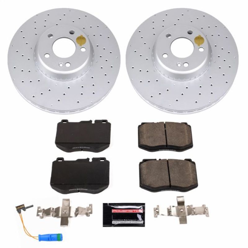 PowerStop 2018 Mercedes-Benz C350e Front Z23 Evolution Sport Coated Brake Kit