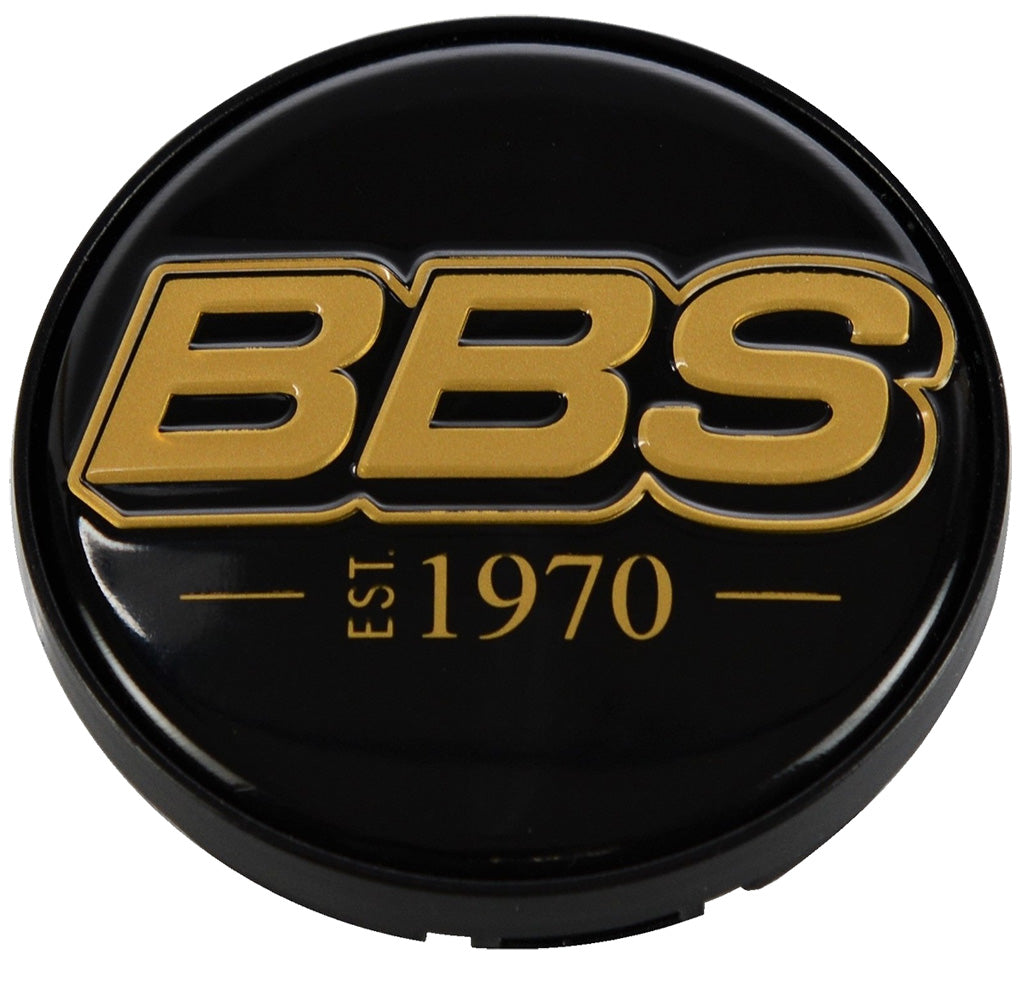 BBS LOGO Center Cap Set 56mm Black/Bronze EST. 1970