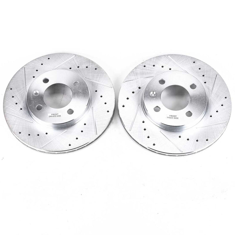 PowerStop 95-02 Volkswagen Cabrio Front Evolution Drilled & Slotted Rotors - Pair