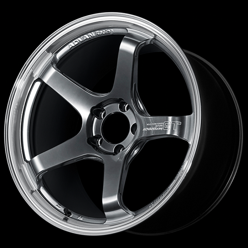 Advan GT Beyond 17X7.5 / +48 Offset / 5x114.3 BC / +48mm Bore / Machining and Hyper Platinum Black
