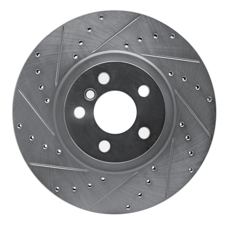 R1 Concepts 15-25 BMW 228I Gran Coupe Front Left Drilled & Slotted Silver Brake Rotor