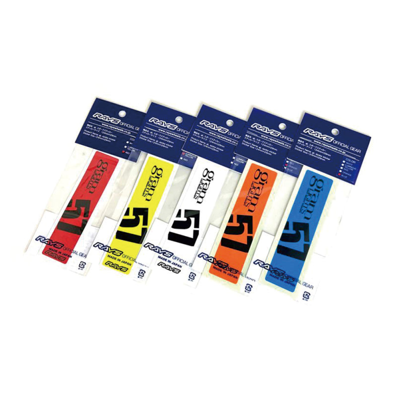 Rays Wheels Gram Lights Wheel Spoke Sticker Red