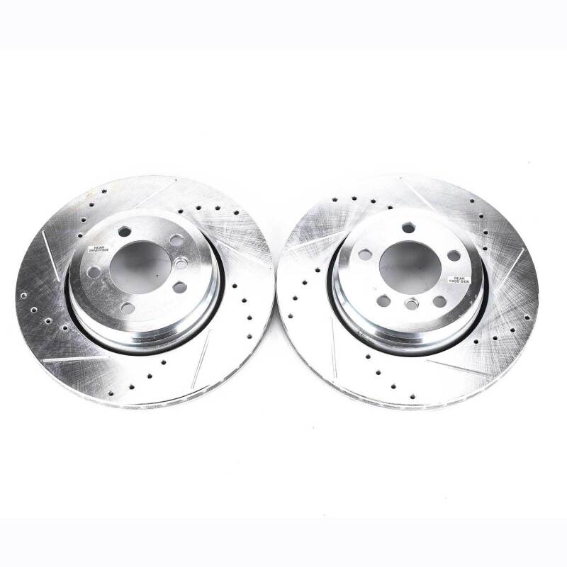 PowerStop 02-05 BMW 745i Rear Evolution Drilled & Slotted Rotors - Pair