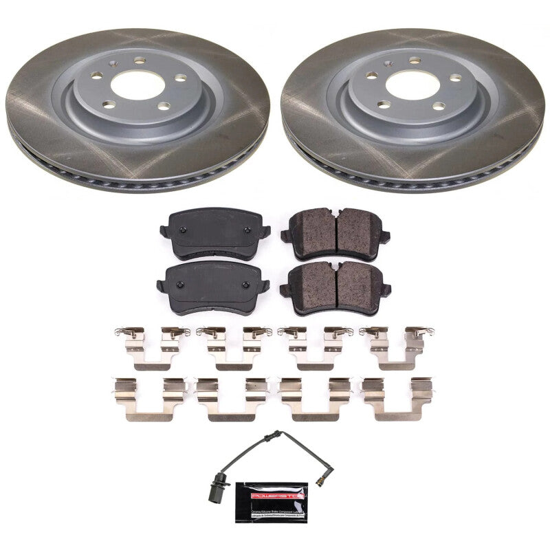 PowerStop 13-14 Audi A8 Quattro Rear Semi-Coated Rotor Kit