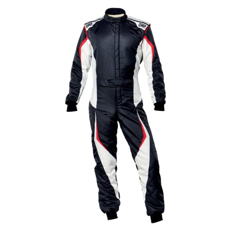 OMP Racing OMP Tecnica Evo Overall My21 Black/White - Size 46 (Fia 8856-2018)
