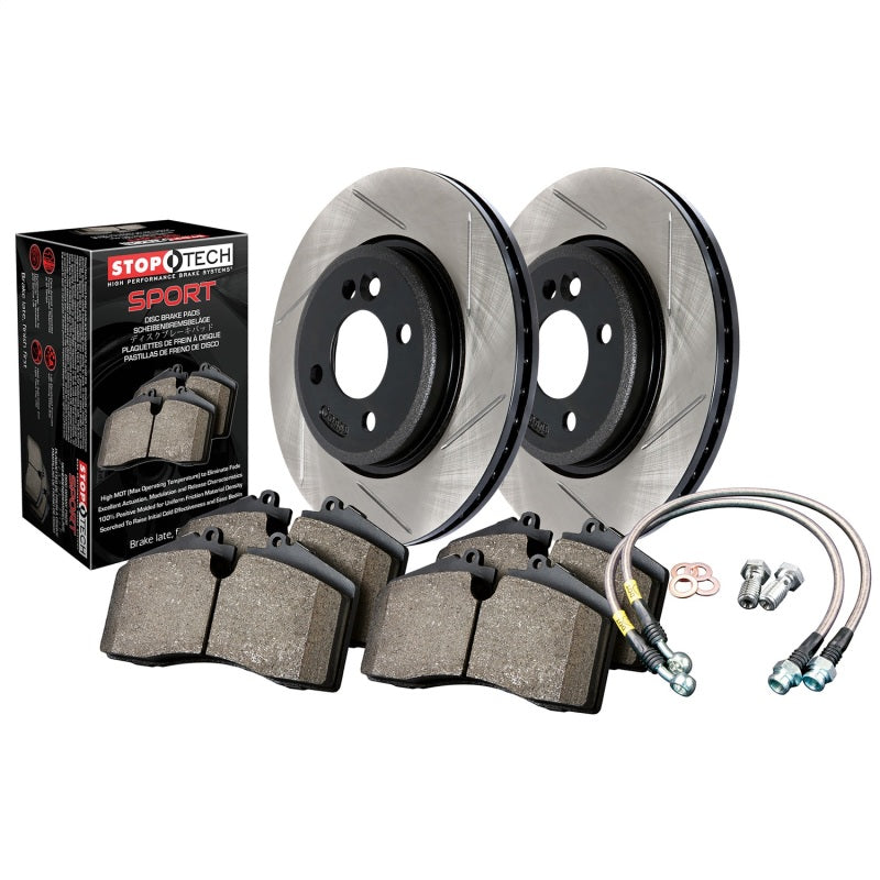 Stoptech Sport Axle Pack, Slotted, Front