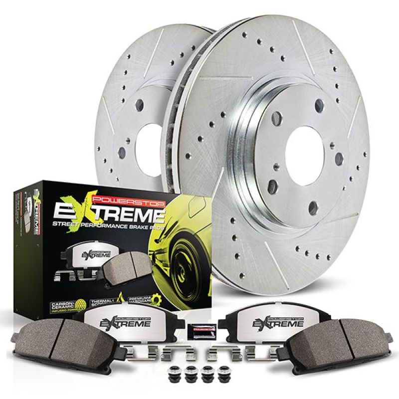 PowerStop 13-14 Audi A8 Quattro Rear Z26 Street Warrior Brake Kit