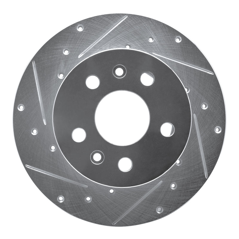 R1 Concepts 72-78 Volkswagen Type 2 Front Left Drilled & Slotted Silver Brake Rotor