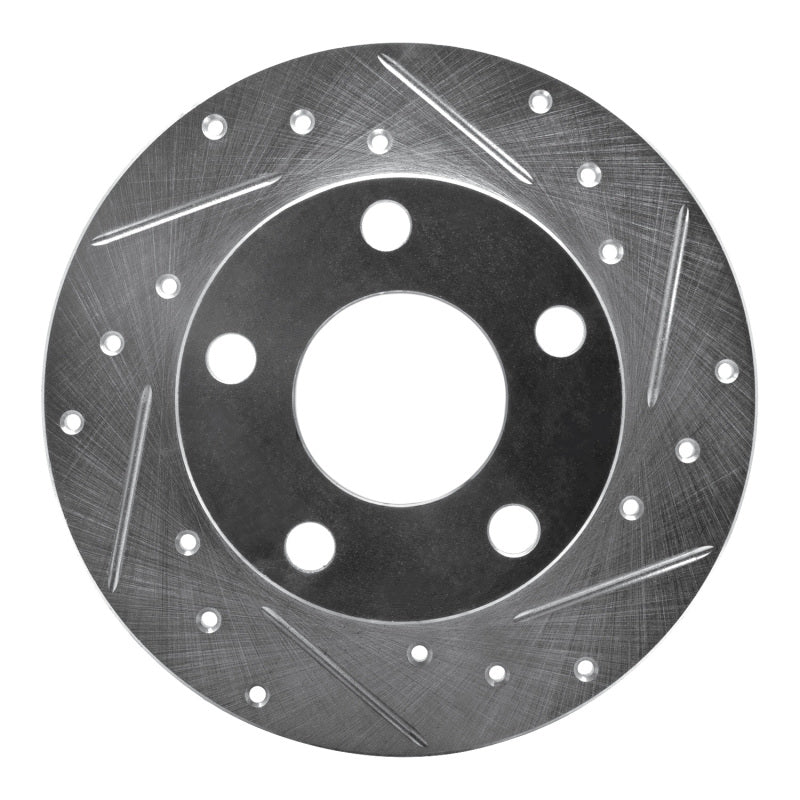 R1 Concepts 98-01 Audi A6 Quattro Rear Right Drilled & Slotted Silver Brake Rotor