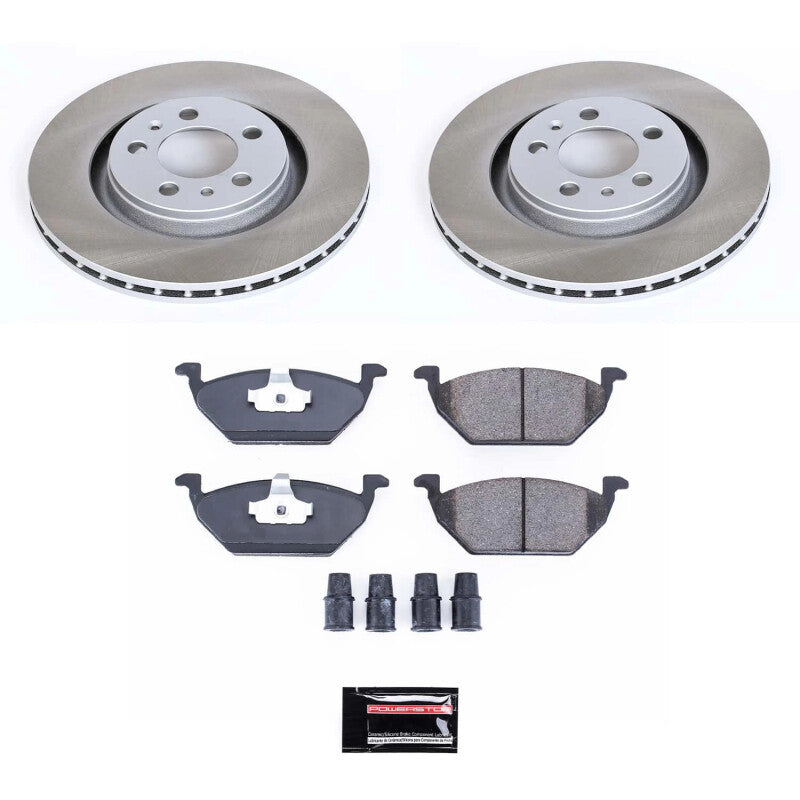 PowerStop 98-99 Volkswagen Jetta Front Semi-Coated Rotor Kit