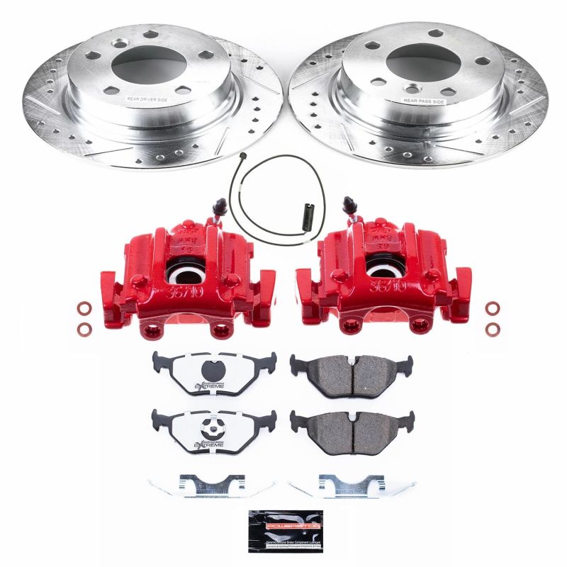 PowerStop 96-02 BMW Z3 Rear Z26 Street Warrior Brake Kit w/Calipers