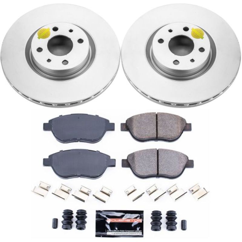 PowerStop 12-18 Fiat 500 Front Z23 Evolution Sport Coated Brake Kit