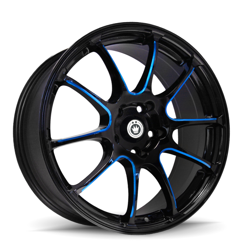 Konig Wheels Konig Illusion 18x8 5x114.3 ET45 Black/Ball Cut Blue