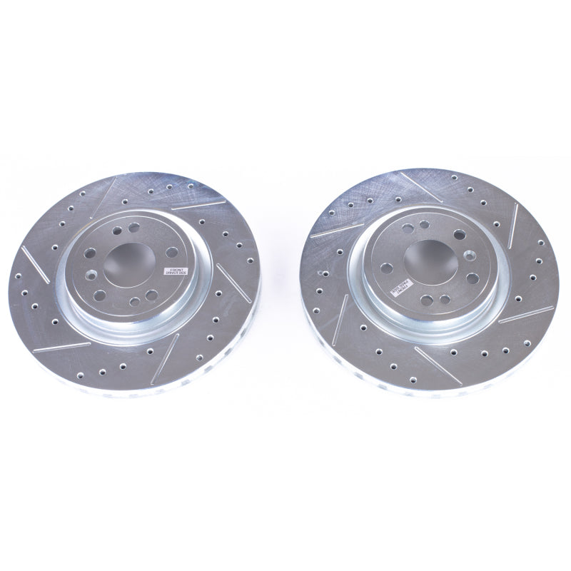 PowerStop 2018 Mercedes-Benz GLE350 Front Evolution Drilled & Slotted Rotors - Pair