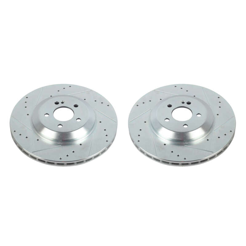 PowerStop 19-20 Mercedes-Benz CLS450 Rear Evolution Drilled & Slotted Rotors - Pair