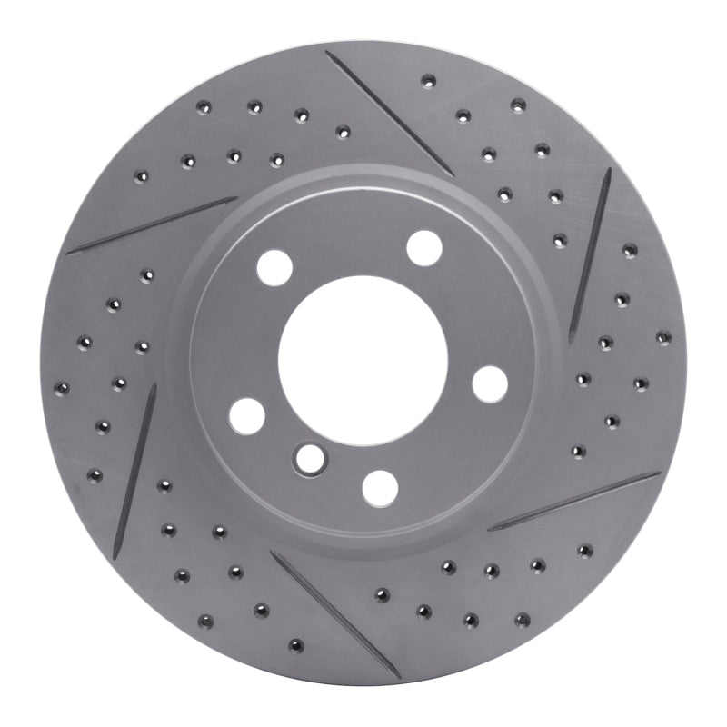 R1 Concepts 11-16 Mini Cooper Paceman Front Right Drilled & Slotted Geo-Carbon Rotor