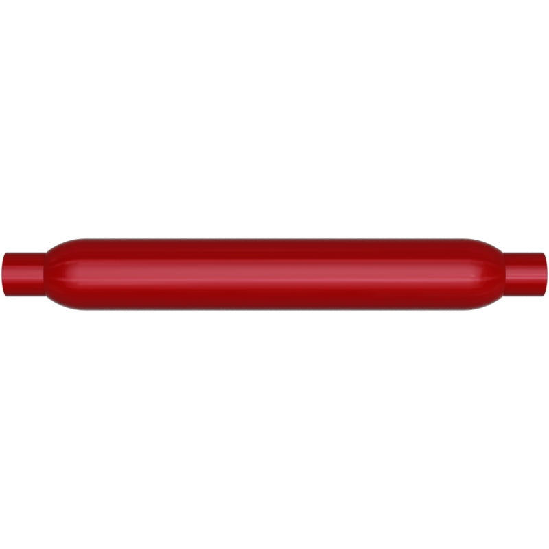 Magnaflow Muffler Red Pack Series Glasspack 3.5in Rd 22in Body Length 2in/2in Inlet/Outlet