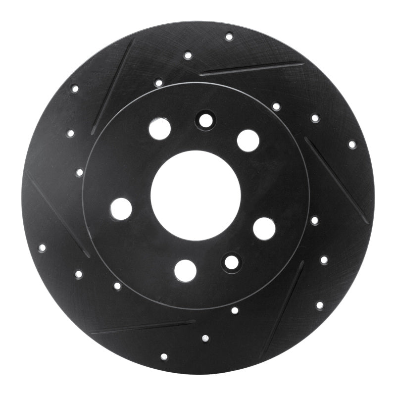 R1 Concepts 72-78 Volkswagen Type 2 Front Left Drilled & Slotted Black Brake Rotor