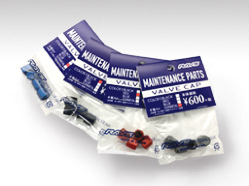 Rays Wheels Aluminum Air Valve Cap Set - Blue