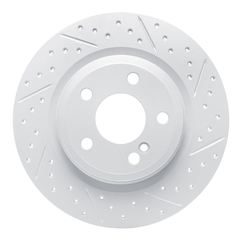R1 Concepts 12-20 Mercedes-Benz Slk350 Rear Right Drilled & Slotted Geo-Carbon Rotor