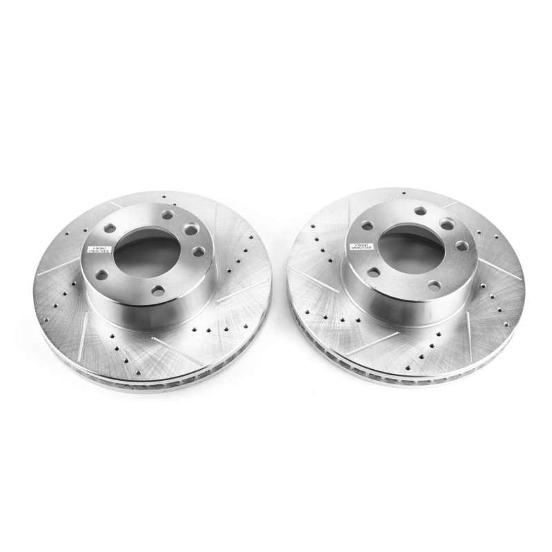PowerStop 13-14 Mercedes-Benz G63 AMG Front Evolution Drilled & Slotted Rotors - Pair