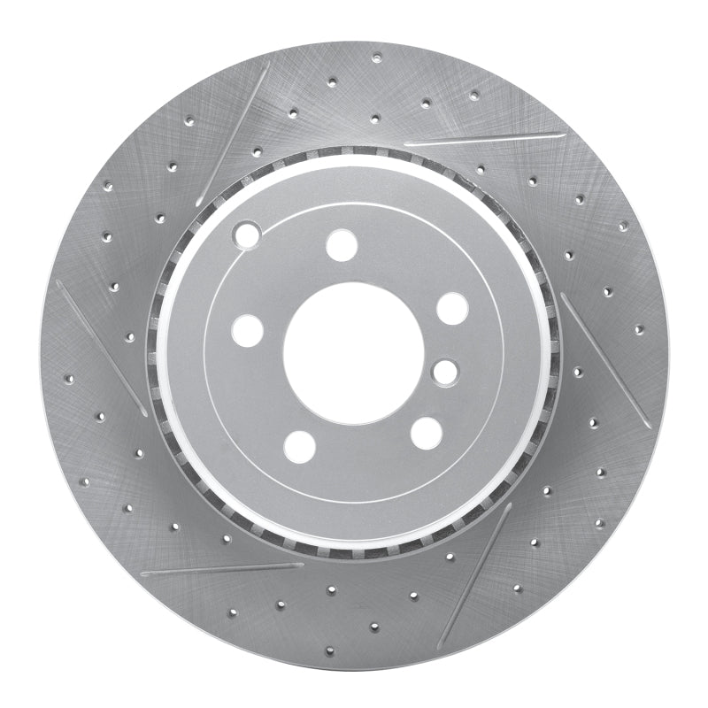 R1 Concepts 10-12 Land Rover Range Rover Rear Left Drilled & Slotted Geo-Carbon Rotor