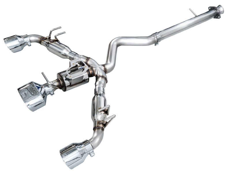 AWE Tuning AWE 23-24 Toyota GR Corolla Track Edition Catback Exhaust - Chrome Silver Tips
