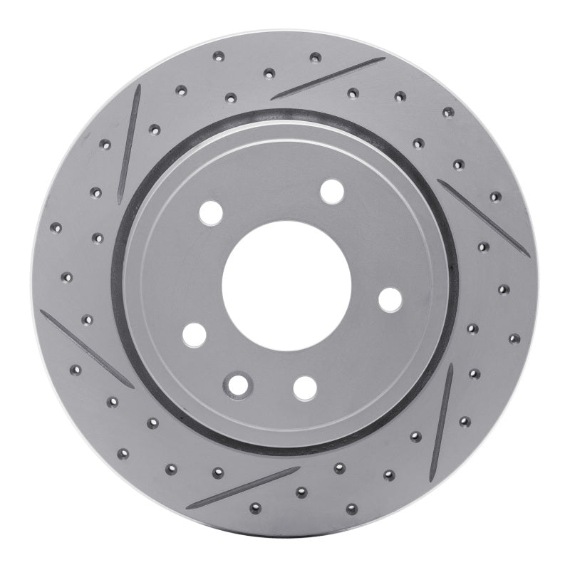 R1 Concepts 95-06 Jaguar Xjr Rear Right Drilled & Slotted Geo-Carbon Rotor