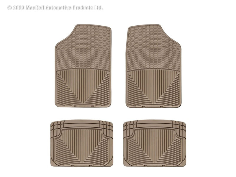 WeatherTech  66-92 Dodge Monaco Front And Rear Rubber Mats - Tan