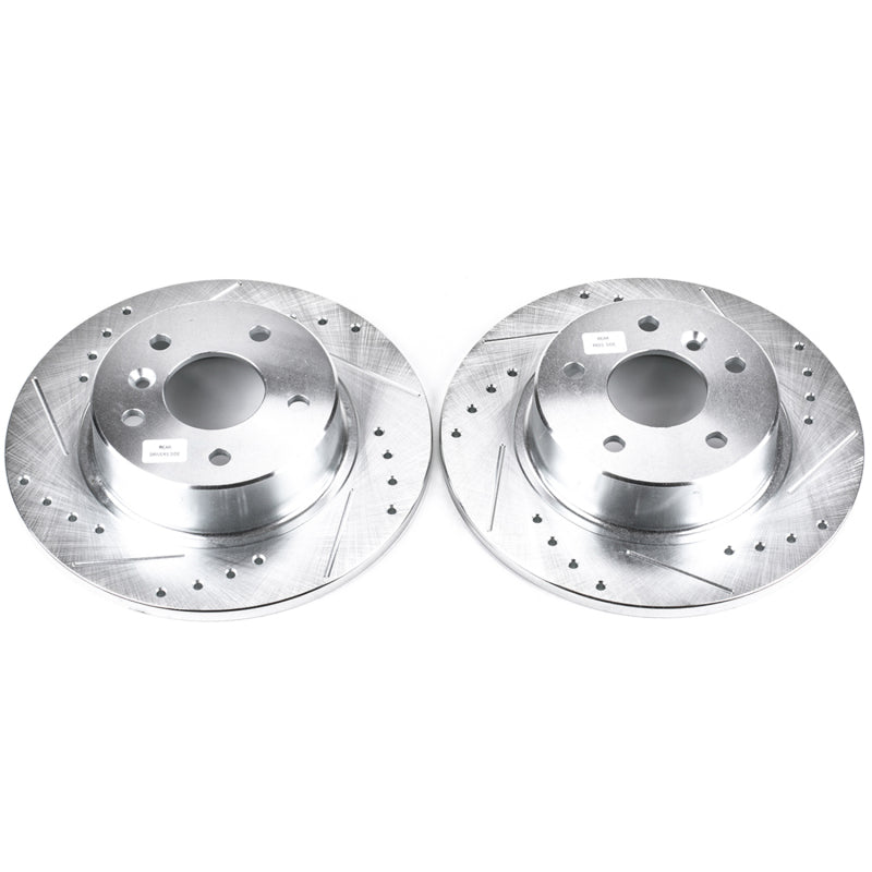 PowerStop 99-04 Land Rover Discovery Rear Evolution Drilled & Slotted Rotors - Pair