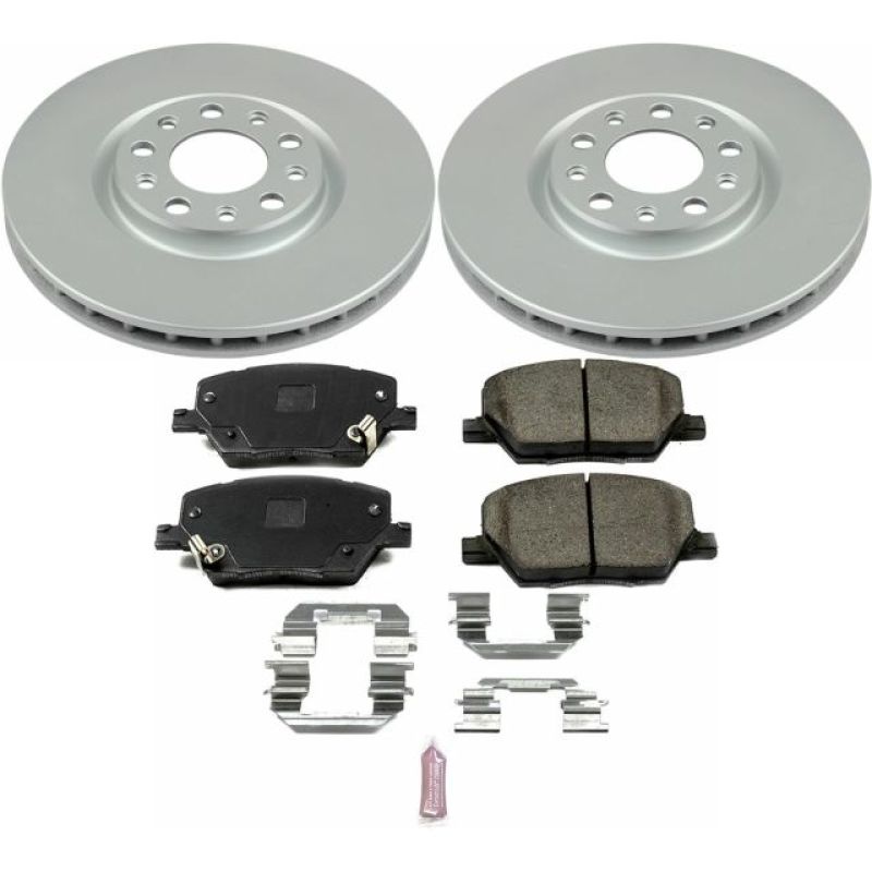 PowerStop 16-18 Fiat 500X Front Z17 Evolution Geomet Coated Brake Kit