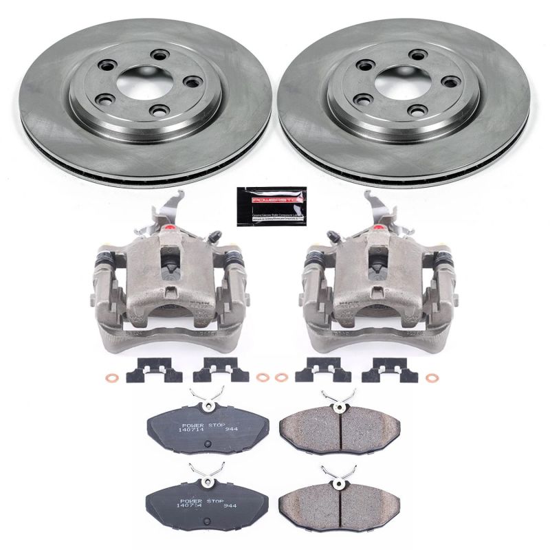 PowerStop 03-05 Jaguar S-Type Autospecialty Kit w/ Calipers - Rear