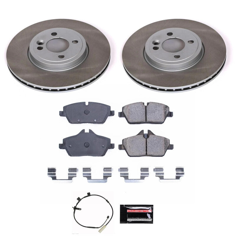 PowerStop 2011 Mini Cooper Front Semi-Coated Rotor Kit