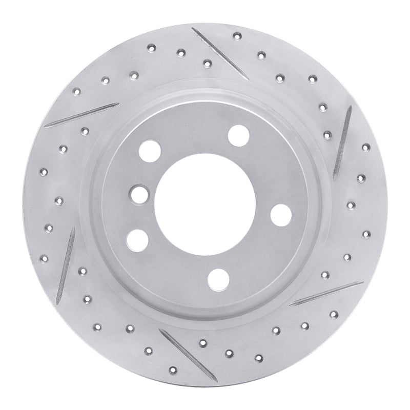 R1 Concepts 13-16 Mini Cooper Paceman Rear Right Drilled & Slotted Geo-Carbon Rotor