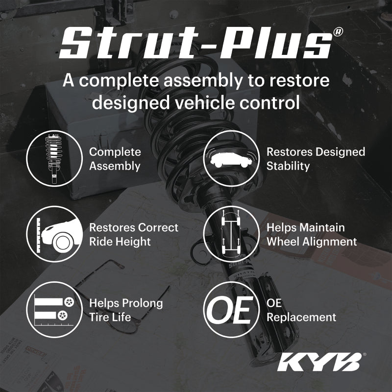 KYB Shocks & Struts Strut Plus Front Right 12-13 Mitsubishi Outlander w/3rd Row Seating