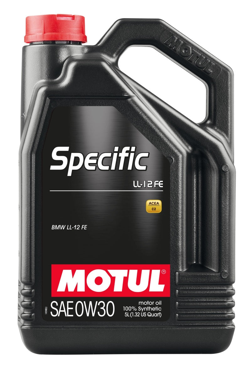 Motul  5L 100% Synthetic High Performance Engine Oil Acea C2 Bmw Ll-12 Fe+ 0W30 - Case Of 4