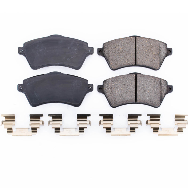 PowerStop 02-05 Land Rover Freelander Front Z17 Evo Ceramic Brake Pad w/Hardware