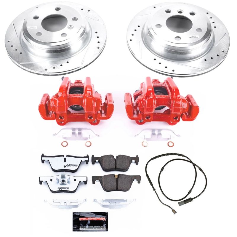 PowerStop 13-18 BMW 320i xDrive Rear Z26 Street Warrior Brake Kit w/Calipers