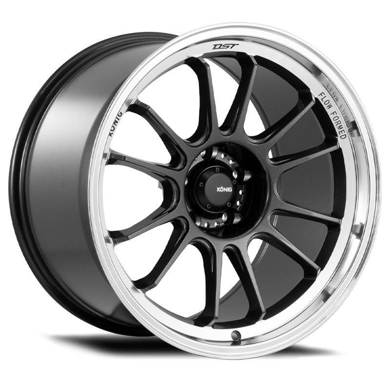 Konig Wheels Konig Hypergram 17x9 4x100 ET45 Metallic Carbon w/ Machined Lip