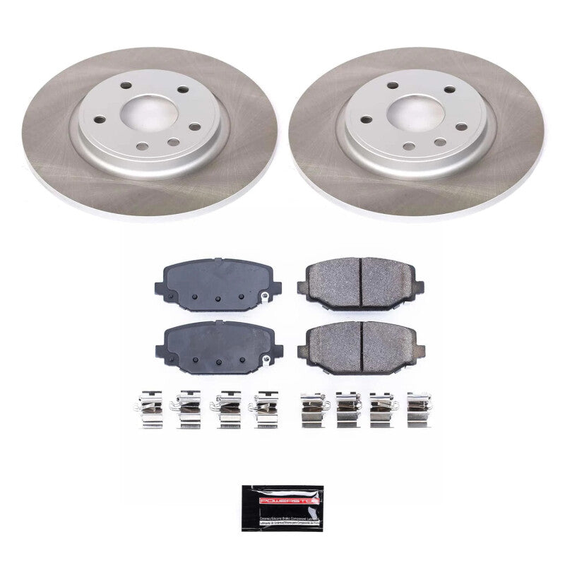 PowerStop 12-14 Volkswagen Routan Rear Semi-Coated Rotor Kit