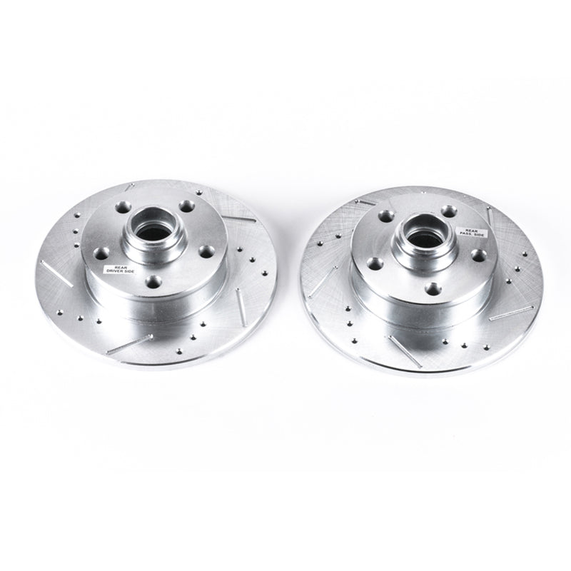 PowerStop 92-95 Volkswagen Corrado Rear Evolution Drilled & Slotted Rotors - Pair