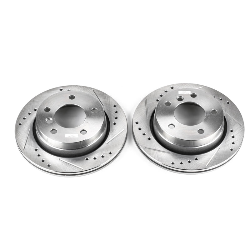 PowerStop 2000 BMW 323Ci Rear Evolution Drilled & Slotted Rotors - Pair