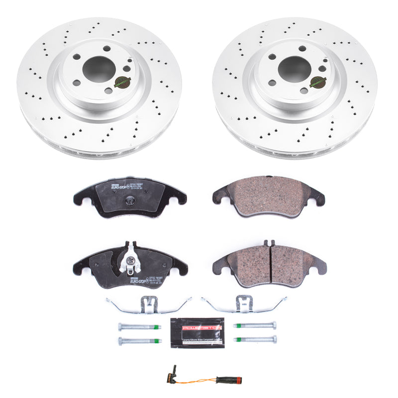 PowerStop 17-18 Mercedes-Benz SLC300 Front Euro-Stop Brake Kit