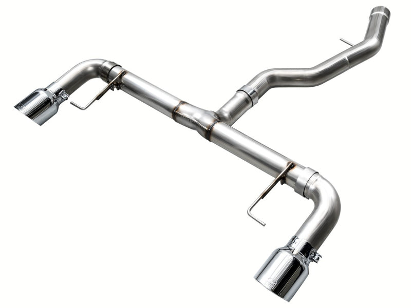AWE Tuning Track Edition Axle Back Exhaust Chrome Silver - BMW 19-23 330i / 21-23 430i Base G2X