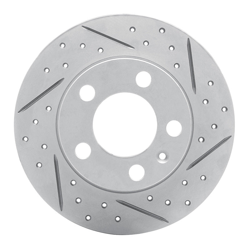 R1 Concepts 98-24 Audi Tt Rear Right Drilled & Slotted Geo-Carbon Rotor