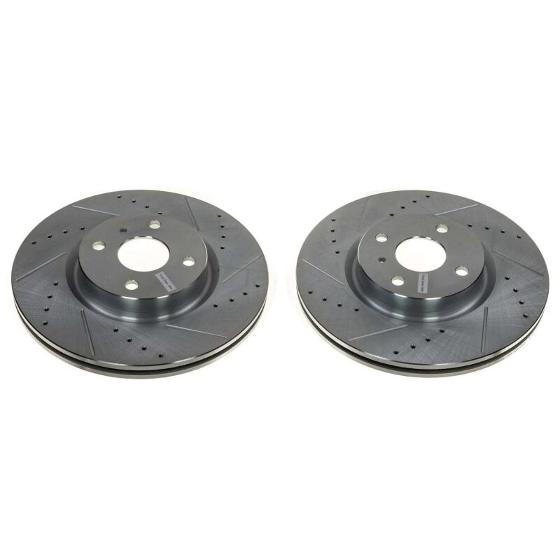 PowerStop 16-21 Mazda MX-5 Miata Front Evolution Drilled & Slotted Rotor - Pair