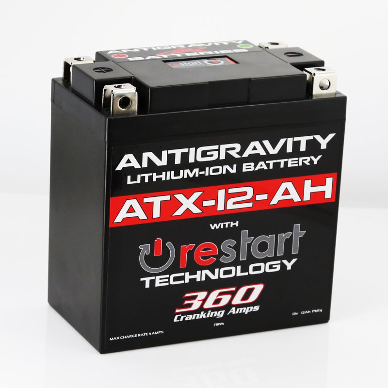 AntiGravity Batteries Antigravity YTX12B-BS Lithium Battery w/Re-Start